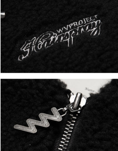 ダブルユーブイプロジェクト(WV PROJECT) TEENI WOOL HOOD ZIPUP BLACK MJHD7194