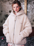ダブルユーブイプロジェクト(WV PROJECT) TEENI WOOL HOOD ZIPUP BEIGE MJHD7194