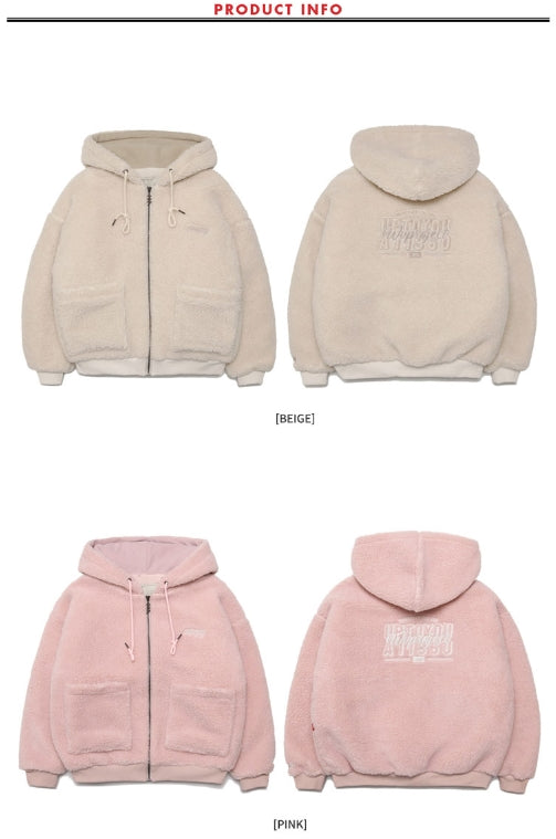 ダブルユーブイプロジェクト(WV PROJECT) TEENI WOOL HOOD ZIPUP BEIGE MJHD7194
