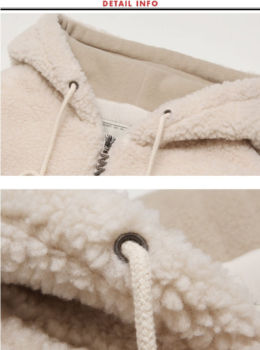 ダブルユーブイプロジェクト(WV PROJECT) TEENI WOOL HOOD ZIPUP BEIGE MJHD7194