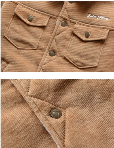 ダブルユーブイプロジェクト(WV PROJECT) CORDUROY TRUCKER JACKET BEIGE KHJK7115