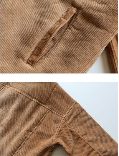 ダブルユーブイプロジェクト(WV PROJECT) CORDUROY TRUCKER JACKET BEIGE KHJK7115