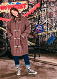 ダブルユーブイプロジェクト(WV PROJECT) OVER SIZE DUFFEL COAT PURPLE JJOT7123