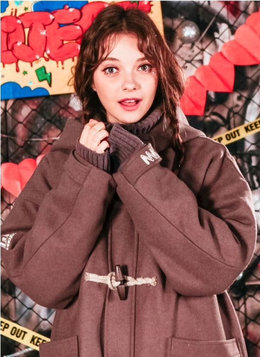 ダブルユーブイプロジェクト(WV PROJECT) OVER SIZE DUFFEL COAT PURPLE JJOT7123
