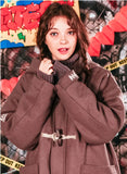 ダブルユーブイプロジェクト(WV PROJECT) OVER SIZE DUFFEL COAT PURPLE JJOT7123