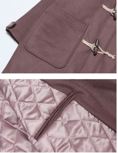 ダブルユーブイプロジェクト(WV PROJECT) OVER SIZE DUFFEL COAT PURPLE JJOT7123