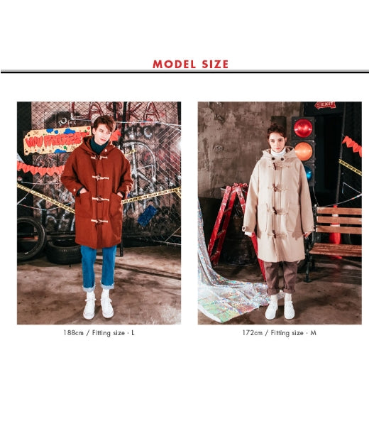 ダブルユーブイプロジェクト(WV PROJECT) OVER SIZE DUFFEL COAT OATMEAL JJOT7123