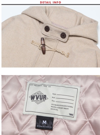 ダブルユーブイプロジェクト(WV PROJECT) OVER SIZE DUFFEL COAT OATMEAL JJOT7123