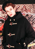 ダブルユーブイプロジェクト(WV PROJECT) OVER SIZE DUFFEL COAT BLACK JJOT7123