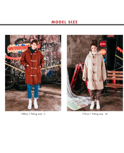 ダブルユーブイプロジェクト(WV PROJECT) OVER SIZE DUFFEL COAT BLACK JJOT7123