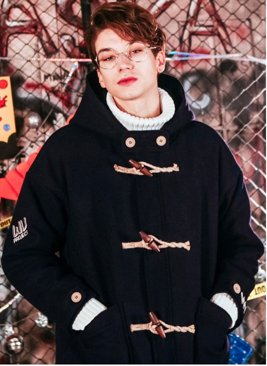 ダブルユーブイプロジェクト(WV PROJECT) OVER SIZE DUFFEL COAT DEEP BLUE JJOT7123