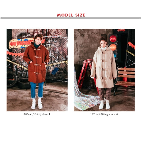 ダブルユーブイプロジェクト(WV PROJECT) OVER SIZE DUFFEL COAT CAMEL JJOT7123