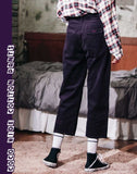 ダブルユーブイプロジェクト(WV PROJECT) COCO WIDE COTTON PANTS BLACK MJLP7184