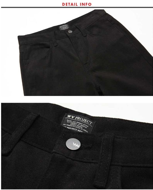 ダブルユーブイプロジェクト(WV PROJECT) COCO WIDE COTTON PANTS BLACK MJLP7184