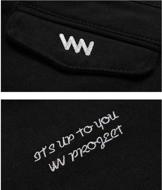 ダブルユーブイプロジェクト(WV PROJECT) COCO WIDE COTTON PANTS BLACK MJLP7184