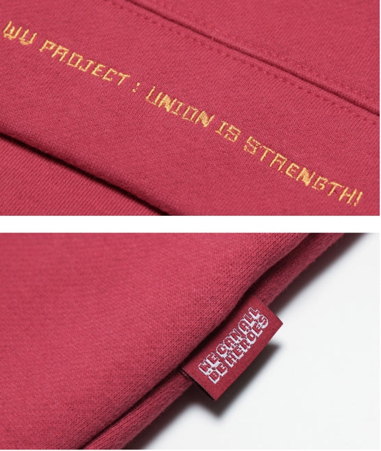 ダブルユーブイプロジェクト(WV PROJECT) WE CAN BE HERO SWEATSHIRTS RED JJMT7236