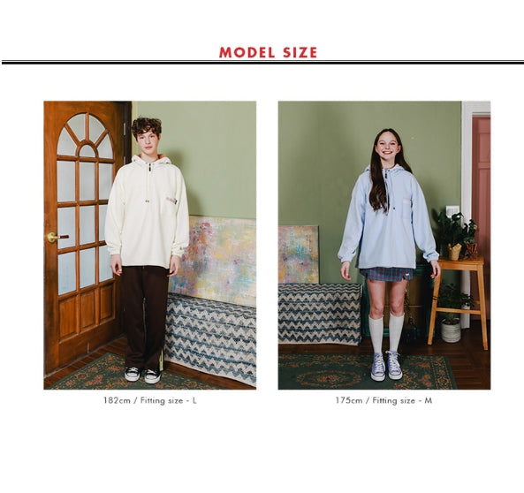 ダブルユーブイプロジェクト(WV PROJECT) ESPER POCKET FLEECE HOODY CREAM JJHD7241