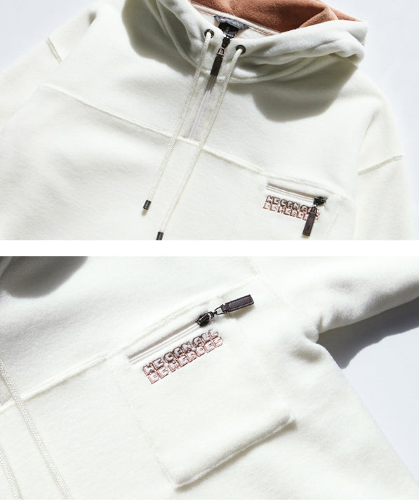 ダブルユーブイプロジェクト(WV PROJECT) ESPER POCKET FLEECE HOODY CREAM JJHD7241
