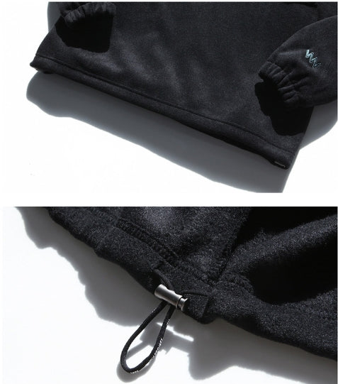 ダブルユーブイプロジェクト(WV PROJECT) ESPER POCKET FLEECE HOODY BLACK JJHD7241