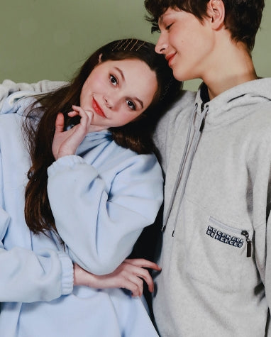 ダブルユーブイプロジェクト(WV PROJECT) ESPER POCKET FLEECE HOODY SOFTBLUE JJHD7241