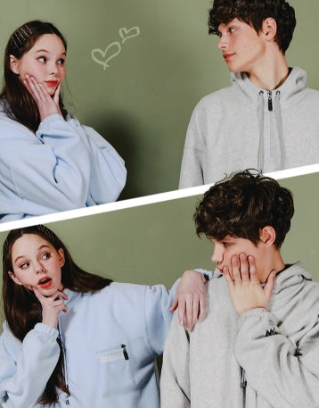 ダブルユーブイプロジェクト(WV PROJECT) ESPER POCKET FLEECE HOODY SOFTBLUE JJHD7241