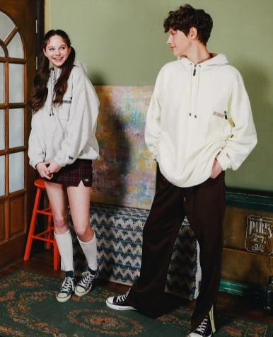 ダブルユーブイプロジェクト(WV PROJECT) ESPER POCKET FLEECE HOODY SOFTBLUE JJHD7241