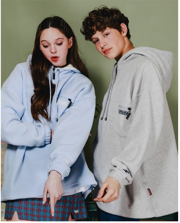 ダブルユーブイプロジェクト(WV PROJECT) ESPER POCKET FLEECE HOODY GRAY JJHD7241