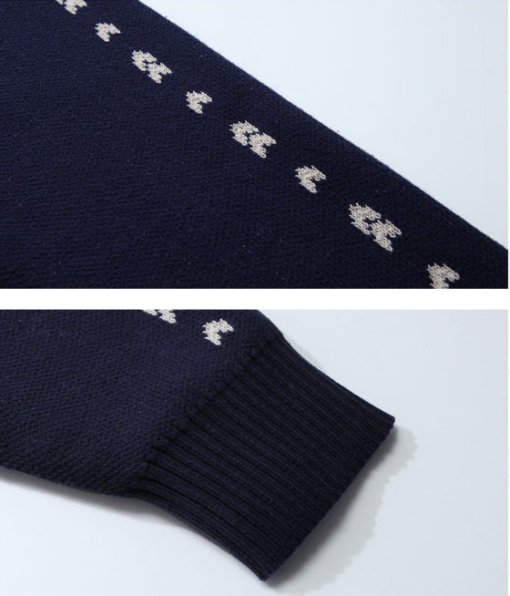ダブルユーブイプロジェクト(WV PROJECT) REVE KNIT NAVY YRKN7217