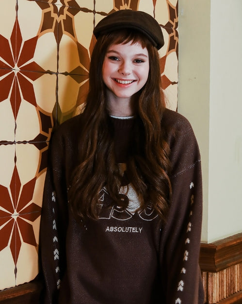 ダブルユーブイプロジェクト(WV PROJECT) REVE KNIT BROWN YRKN7217