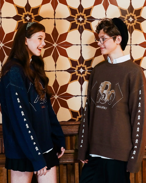 ダブルユーブイプロジェクト(WV PROJECT) REVE KNIT BROWN YRKN7217