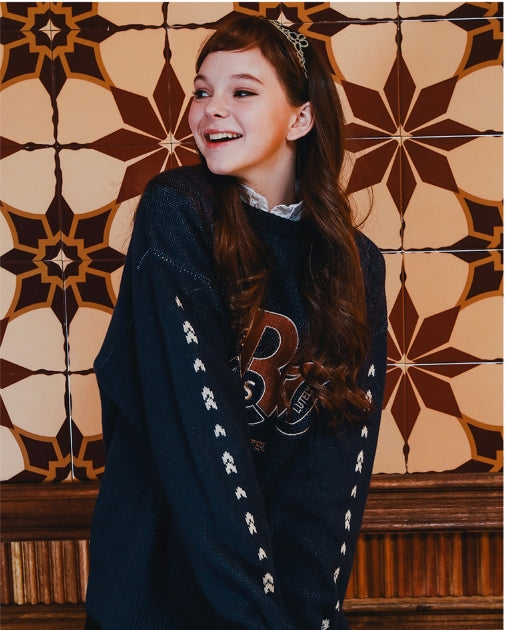 ダブルユーブイプロジェクト(WV PROJECT) REVE KNIT BROWN YRKN7217