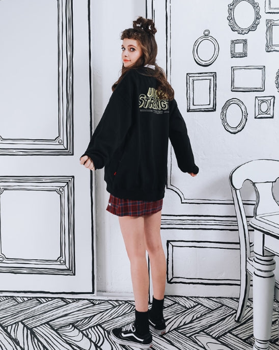ダブルユーブイプロジェクト(WV PROJECT) UNION STAR SWEATSHIRTS BLACK MJMT7224