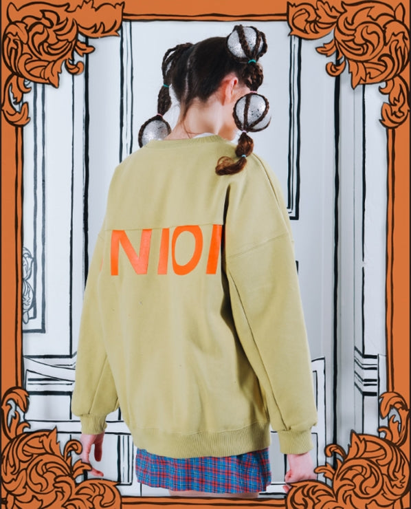 ダブルユーブイプロジェクト(WV PROJECT) SLASH SWEATSHIRTS OLIVE JJMT7226