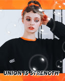 ダブルユーブイプロジェクト(WV PROJECT) SLASH SWEATSHIRTS BLACK JJMT7226