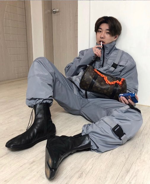 トレンディウビ(Trendywoobi) Strap Windruner Pants (GRAY)