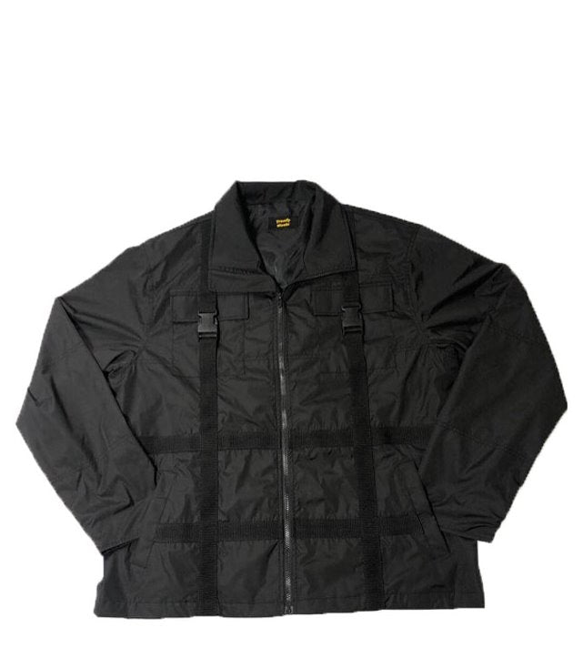 トレンディウビ(Trendywoobi) Strap Windruner Jacket (BLACK)