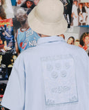 ダブルユーブイプロジェクト(WV PROJECT) PINBALL DENIM SHIRT BLUE SYSS7256