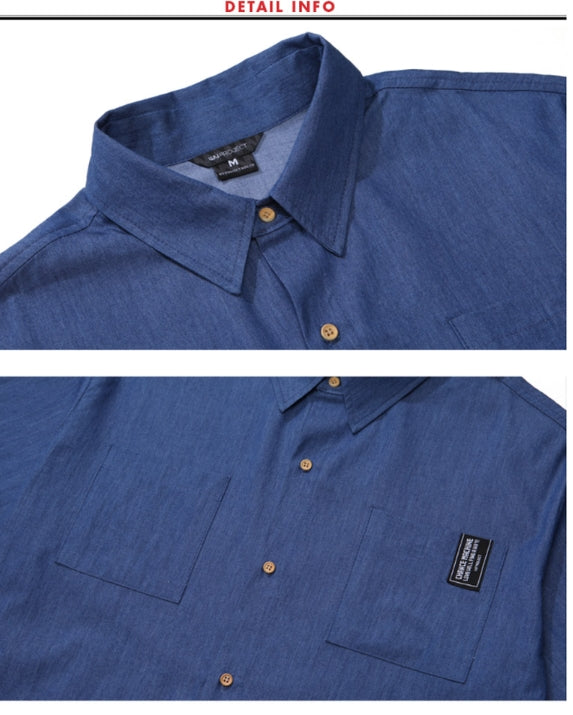 ダブルユーブイプロジェクト(WV PROJECT) PINBALL DENIM SHIRT BLUE SYSS7256