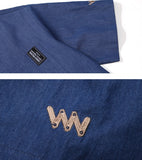 ダブルユーブイプロジェクト(WV PROJECT) PINBALL DENIM SHIRT BLUE SYSS7256