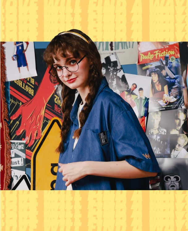 ダブルユーブイプロジェクト(WV PROJECT) PINBALL DENIM SHIRT LIGHTBLUE SYSS7256