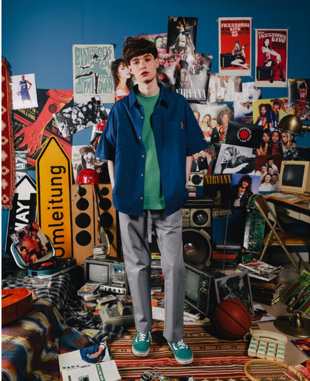 ダブルユーブイプロジェクト(WV PROJECT) PINBALL DENIM SHIRT LIGHTBLUE SYSS7256