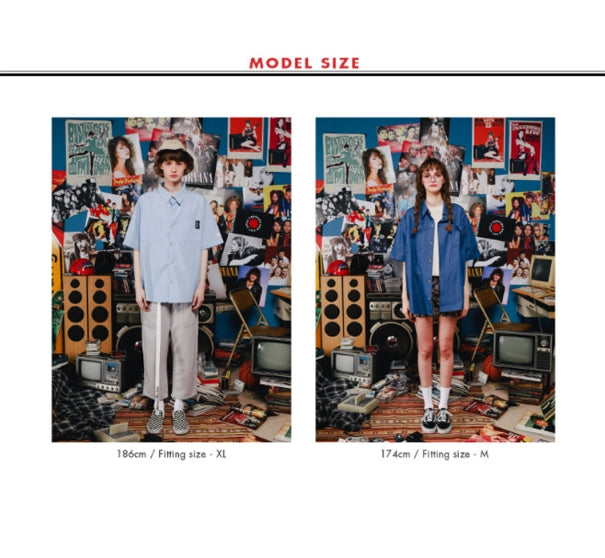 ダブルユーブイプロジェクト(WV PROJECT) PINBALL DENIM SHIRT LIGHTBLUE SYSS7256