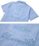 ダブルユーブイプロジェクト(WV PROJECT) PINBALL DENIM SHIRT LIGHTBLUE SYSS7256
