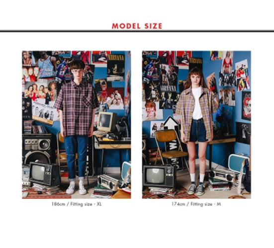 ダブルユーブイプロジェクト(WV PROJECT) Fran Check Van Palshirt Olive KHSS7270