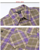 ダブルユーブイプロジェクト(WV PROJECT) Fran Check Van Palshirt Olive KHSS7270