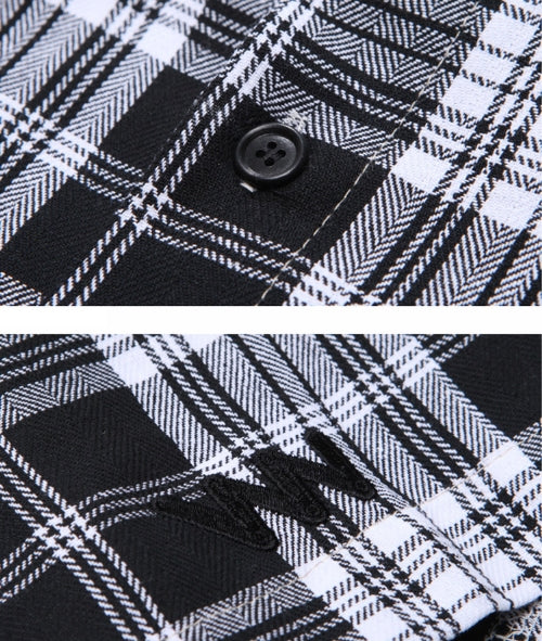 ダブルユーブイプロジェクト(WV PROJECT) Fran Check Van Palshirt Black KHSS7270