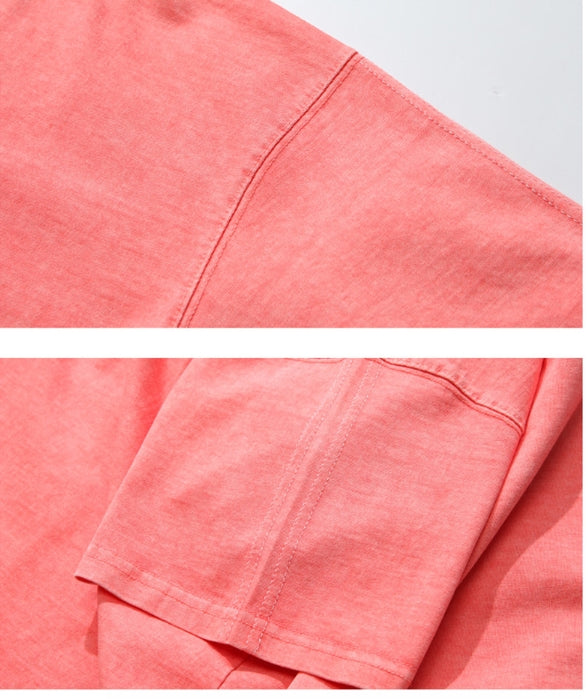 ダブルユーブイプロジェクト(WV PROJECT) Inside Stitch short sleeves Coral MJST7268