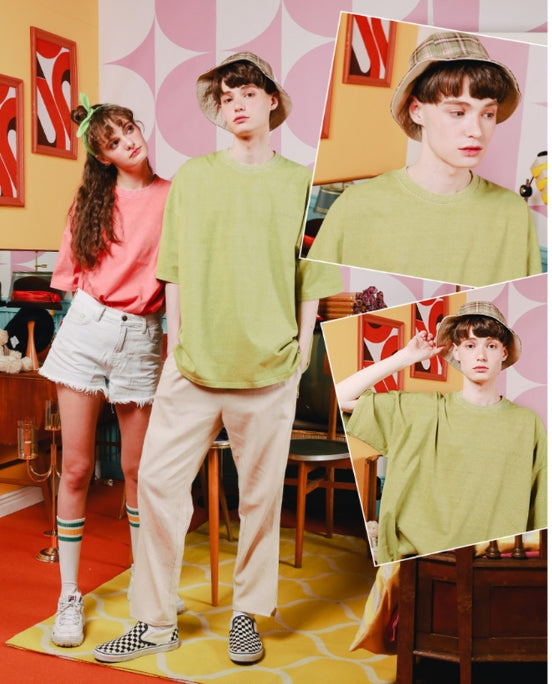 ダブルユーブイプロジェクト(WV PROJECT) Inside Stitch short sleeves Olive MJST7268