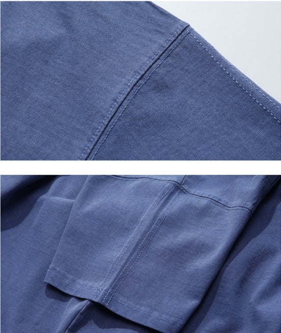 ダブルユーブイプロジェクト(WV PROJECT) Inside Stitch short sleeves Blue Gray MJST7268