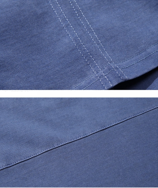 ダブルユーブイプロジェクト(WV PROJECT) Inside Stitch short sleeves Blue Gray MJST7268